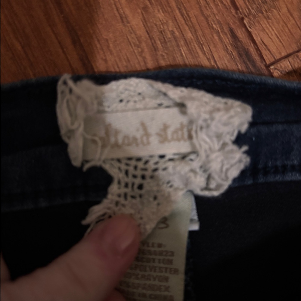 Altar'd State Dark Blue Flare Jeans - Picture 3 of 4